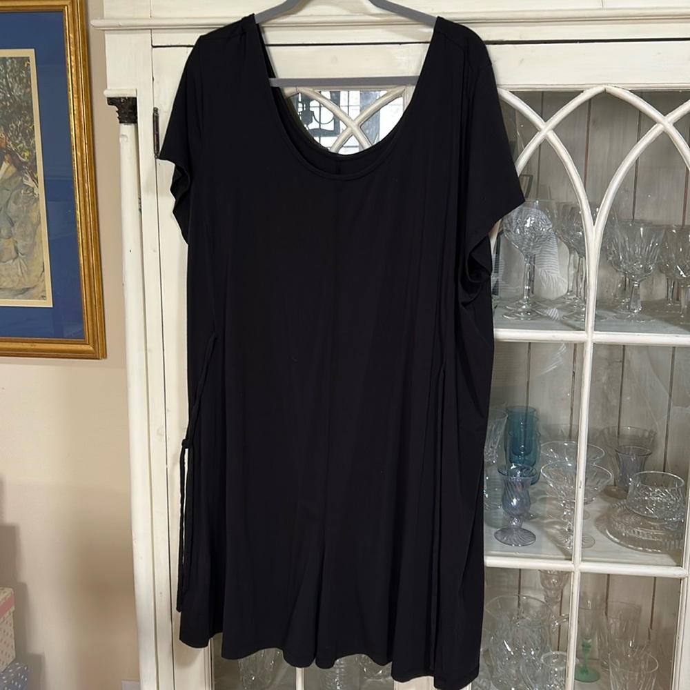 Lightweight, short, sleeved, long shirt or dress3x